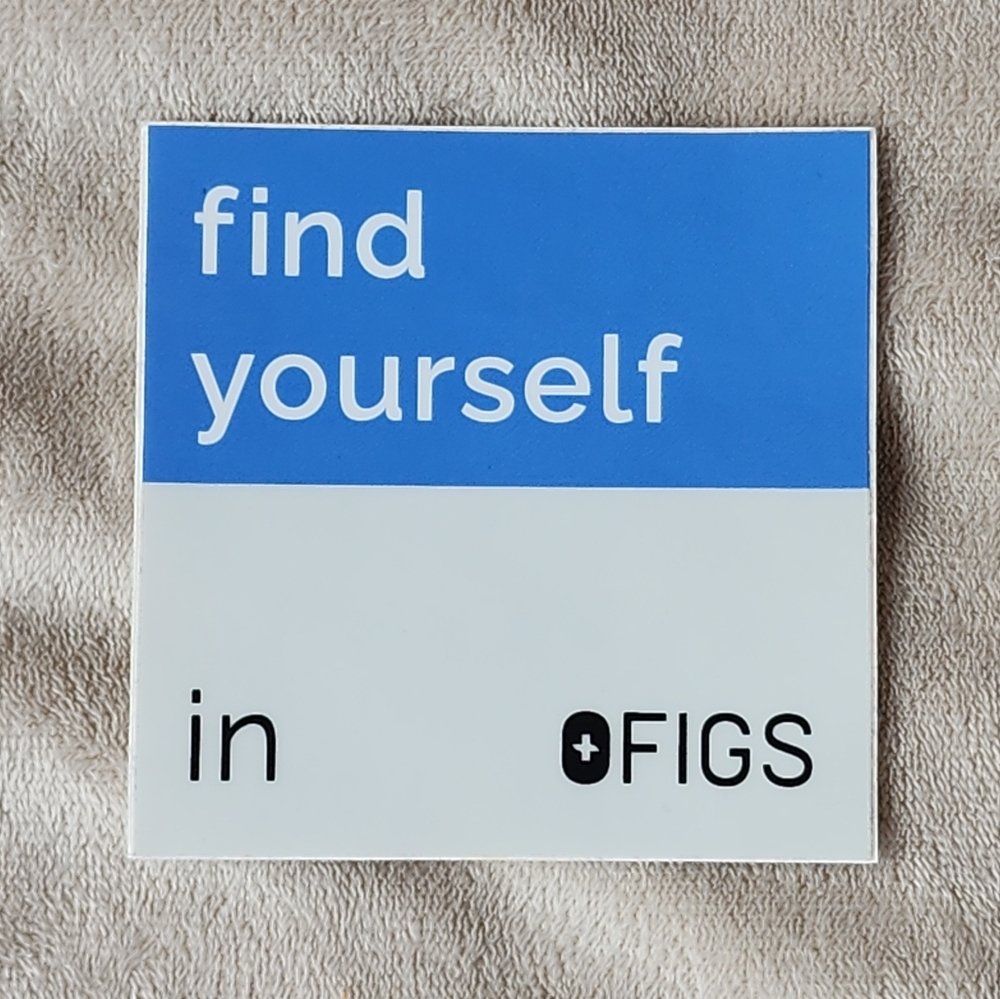 FIGS Sticker - Find Yourself in FIGS
